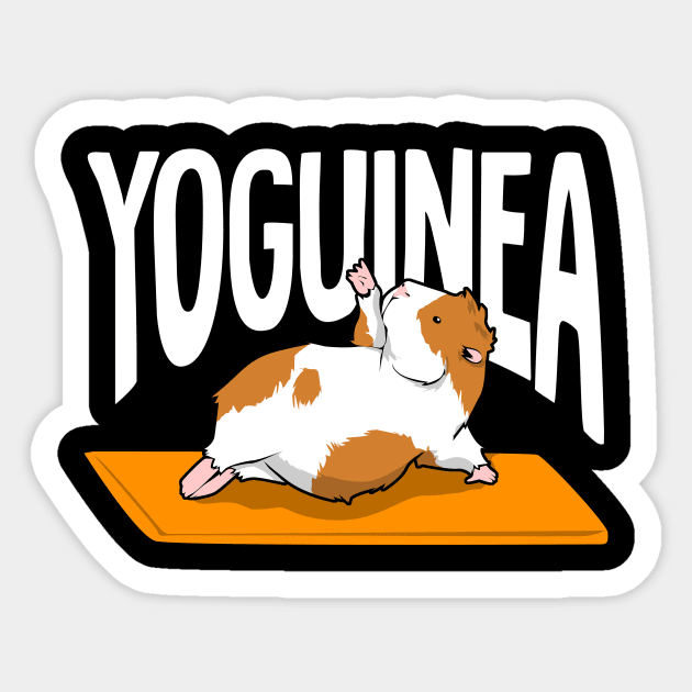 Yoguinea Guinea Pig Yoga Animal Lover Gift Sticker by Dolde08